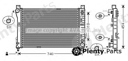  AVA QUALITY COOLING part MS2464 Radiator, engine cooling