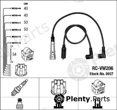  NGK part RC-VW206 (RCVW206) Ignition Cable Kit