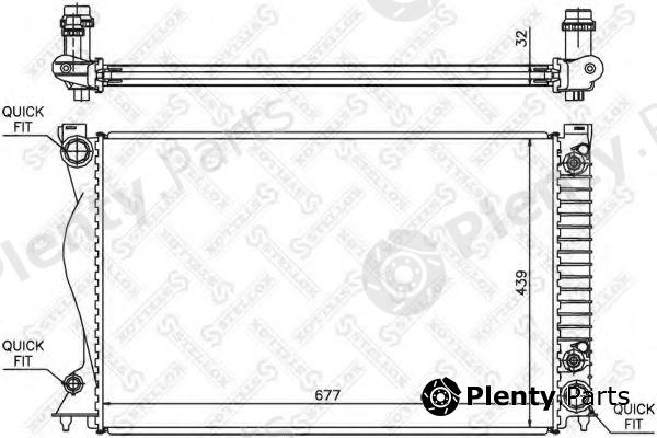  STELLOX part 10-25335-SX (1025335SX) Radiator, engine cooling