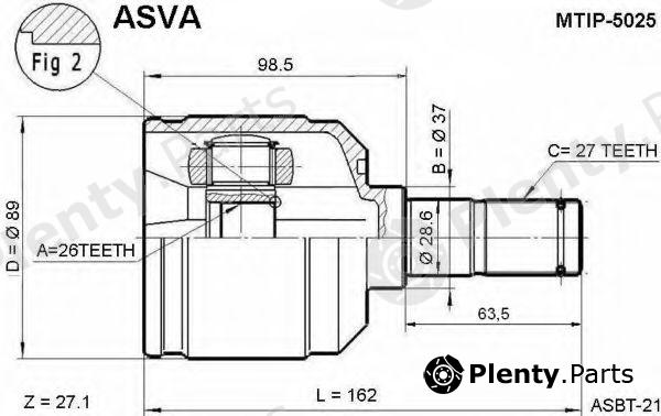  ASVA part MTIP5025 Replacement part