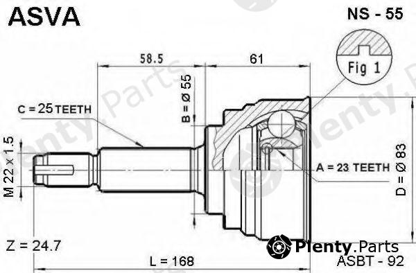  ASVA part NS55 Replacement part