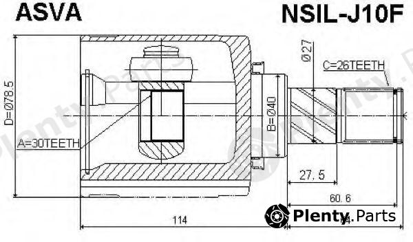  ASVA part NSILJ10F Joint Kit, drive shaft