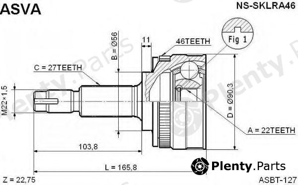  ASVA part NSSKLRA46 Replacement part