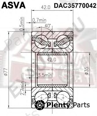  ASVA part DAC35770042 Replacement part