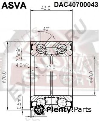  ASVA part DAC40700043 Replacement part