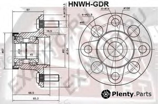  ASVA part HNWHGDR Wheel Bearing Kit