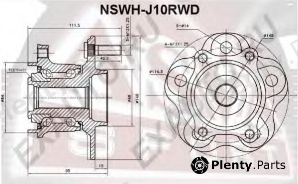  ASVA part NSWHJ10RWD Wheel Bearing Kit