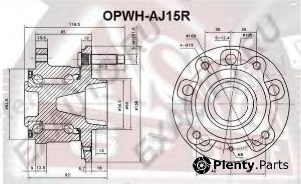  ASVA part OPWHAJ15R Wheel Bearing Kit