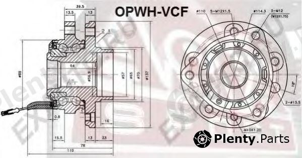  ASVA part OPWHVCF Wheel Bearing Kit