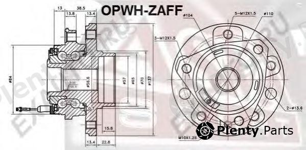  ASVA part OPWH-ZAFF (OPWHZAFF) Wheel Bearing Kit