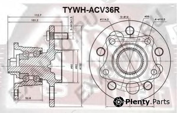  ASVA part TYWHACV36R Replacement part