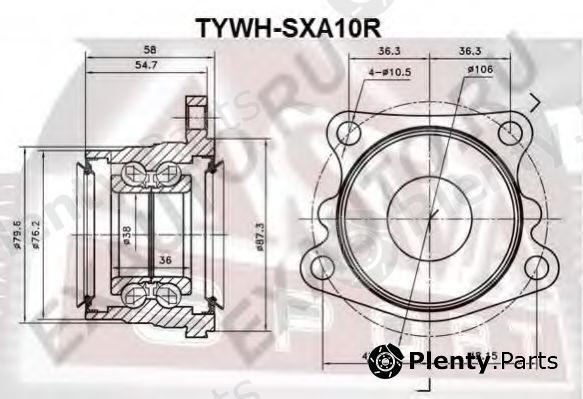  ASVA part TYWHSXA10R Wheel Bearing Kit