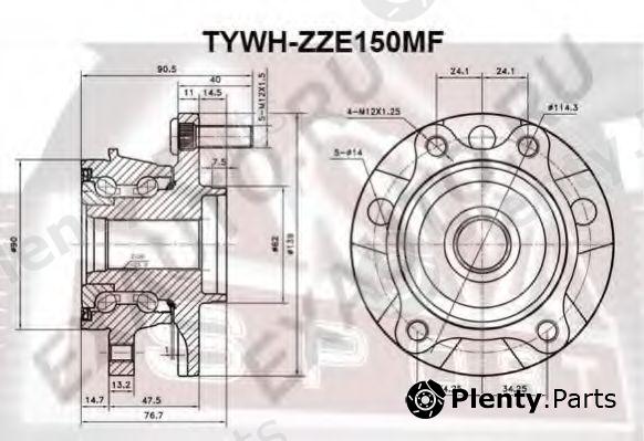  ASVA part TYWHZZE150MF Wheel Bearing Kit