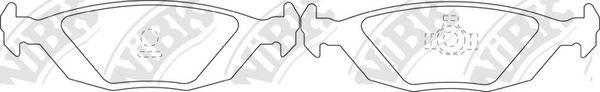  NiBK part PN0013 Brake Pad Set, disc brake