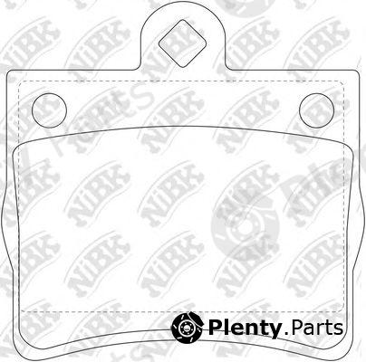  NiBK part PN0125 Brake Pad Set, disc brake