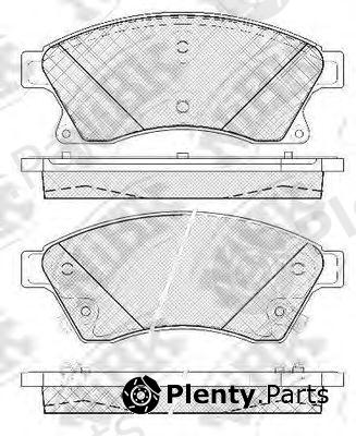  NiBK part PN0391 Brake Pad Set, disc brake