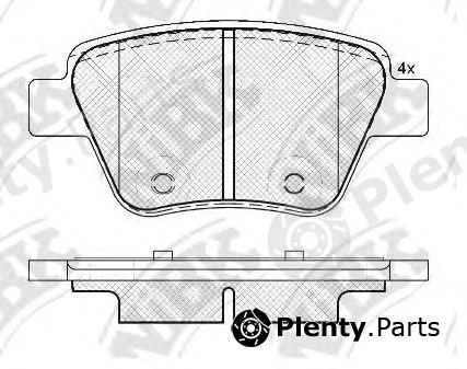  NiBK part PN0550 Brake Pad Set, disc brake