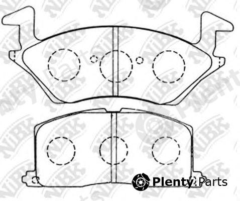  NiBK part PN1256 Brake Pad Set, disc brake