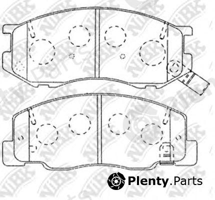  NiBK part PN1404 Brake Pad Set, disc brake