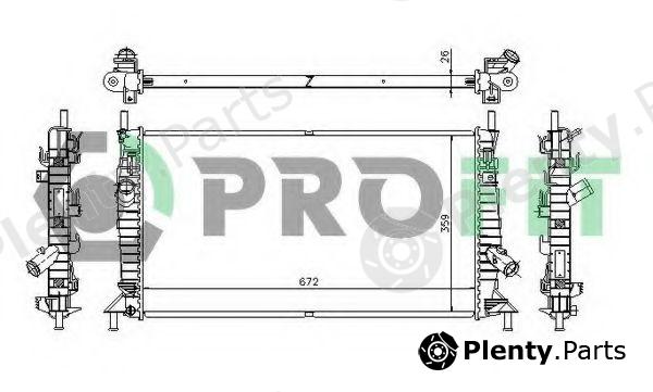  PROFIT part PR2563A1 Radiator, engine cooling