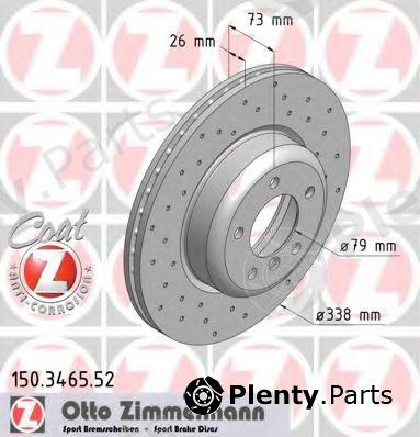  ZIMMERMANN part 150.3465.52 (150346552) Brake Disc