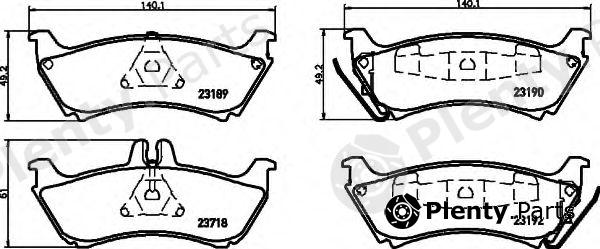  HELLA part 8DB355009-241 (8DB355009241) Brake Pad Set, disc brake