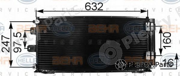  BEHR part 8FC351301-161 (8FC351301161) Condenser, air conditioning
