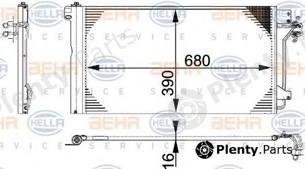  BEHR part 8FC351317-654 (8FC351317654) Condenser, air conditioning