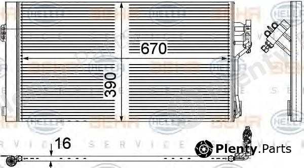  BEHR part 8FC351343-004 (8FC351343004) Condenser, air conditioning