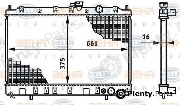  BEHR part 8MK376708-641 (8MK376708641) Radiator, engine cooling
