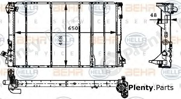  BEHR part 8MK376717-381 (8MK376717381) Radiator, engine cooling