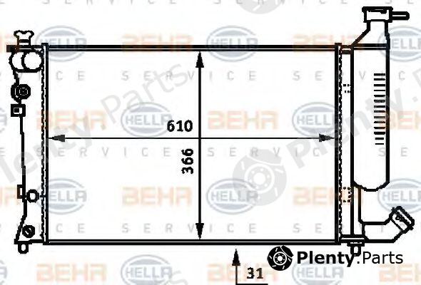  BEHR part 8MK376717-501 (8MK376717501) Radiator, engine cooling