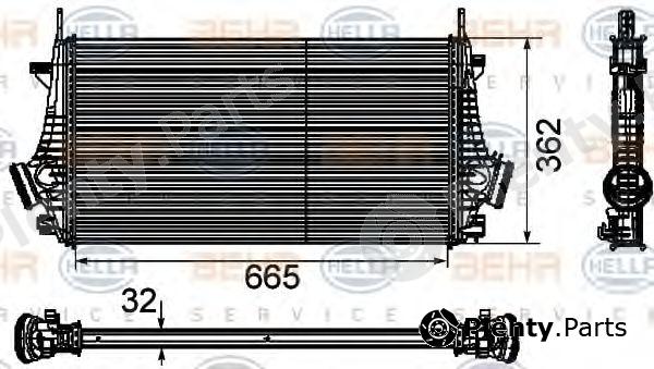  BEHR part 8ML376746-481 (8ML376746481) Intercooler, charger