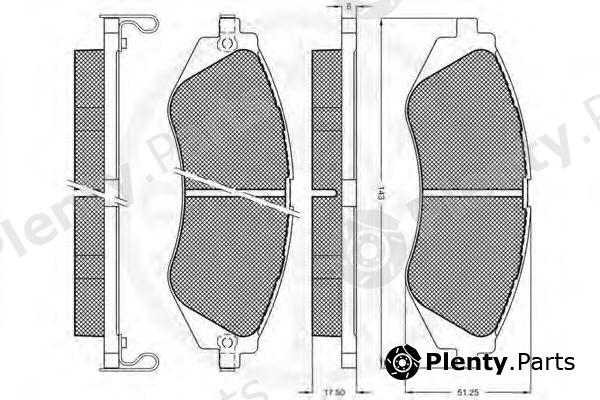  OPTIMAL part 10195 Brake Pad Set, disc brake