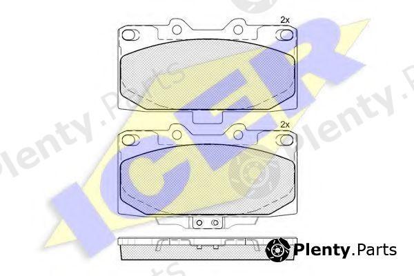  ICER part 181733 Brake Pad Set, disc brake