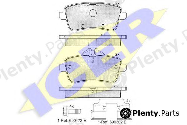 ICER part 182072-200 (182072200) Brake Pad Set, disc brake