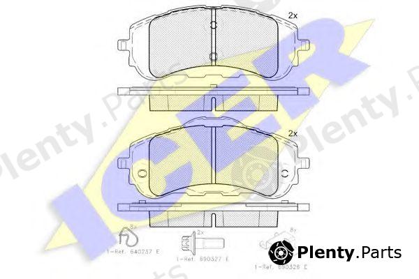  ICER part 182160 Brake Pad Set, disc brake