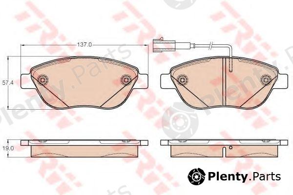  TRW part GDB2001 Brake Pad Set, disc brake