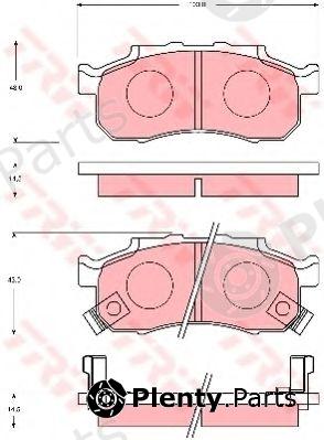  TRW part GDB7090 Brake Pad Set, disc brake