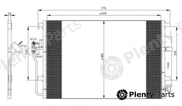  NRF part 35849 Condenser, air conditioning