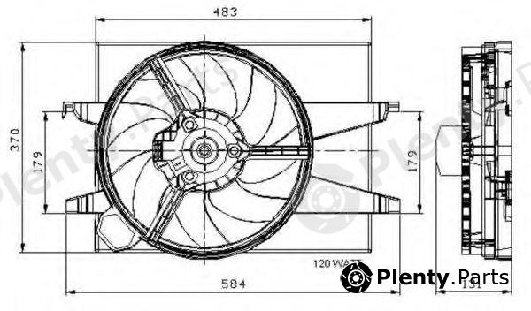  NRF part 47007 Fan, radiator