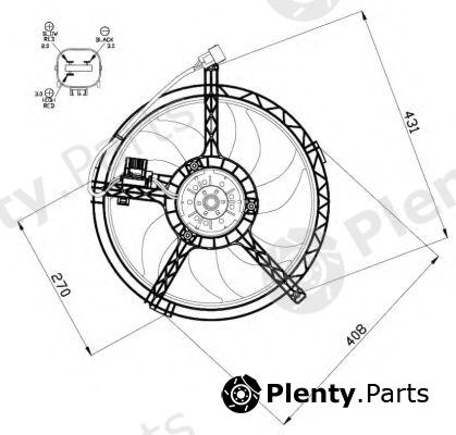  NRF part 47508 Fan, radiator