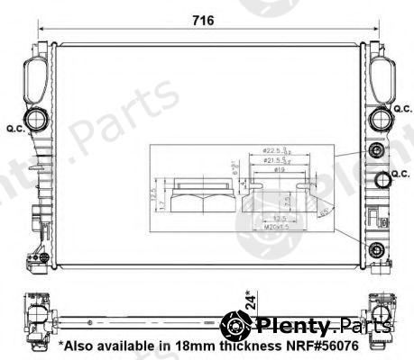  NRF part 53423 Radiator, engine cooling