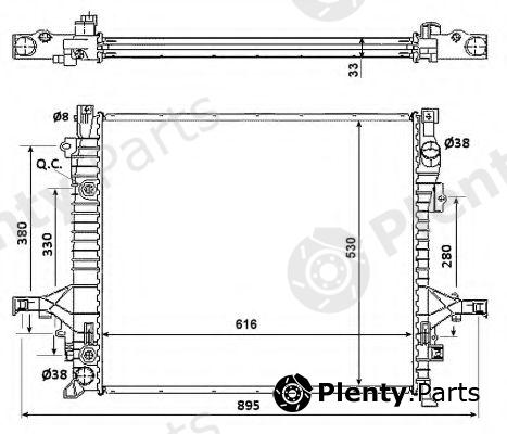  NRF part 58356 Radiator, engine cooling