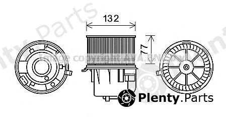 AVA QUALITY COOLING part FD8572 Electric Motor, interior blower