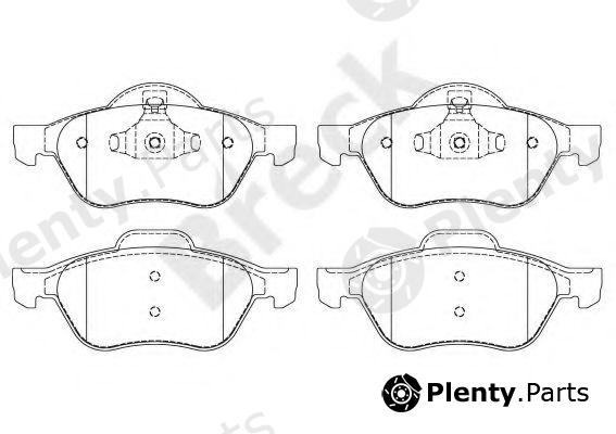  BRECK part 245350070100 Brake Pad Set, disc brake