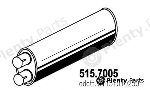  ASSO part 515.7005 (5157005) Middle-/End Silencer