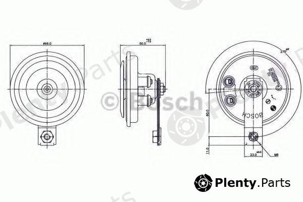  BOSCH part 0986320101 Air Horn