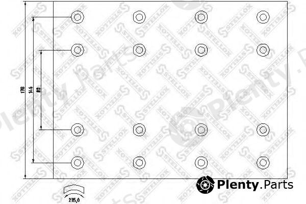  STELLOX part 85-01085-SX (8501085SX) Brake Lining Kit, drum brake