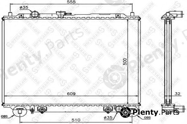  STELLOX part 10-25118-SX (1025118SX) Radiator, engine cooling
